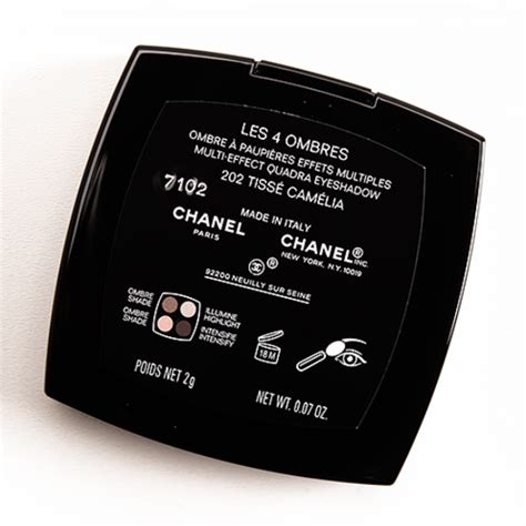 chanel eyeshadow quad tisse camelia|chanel quadra eyeshadow.